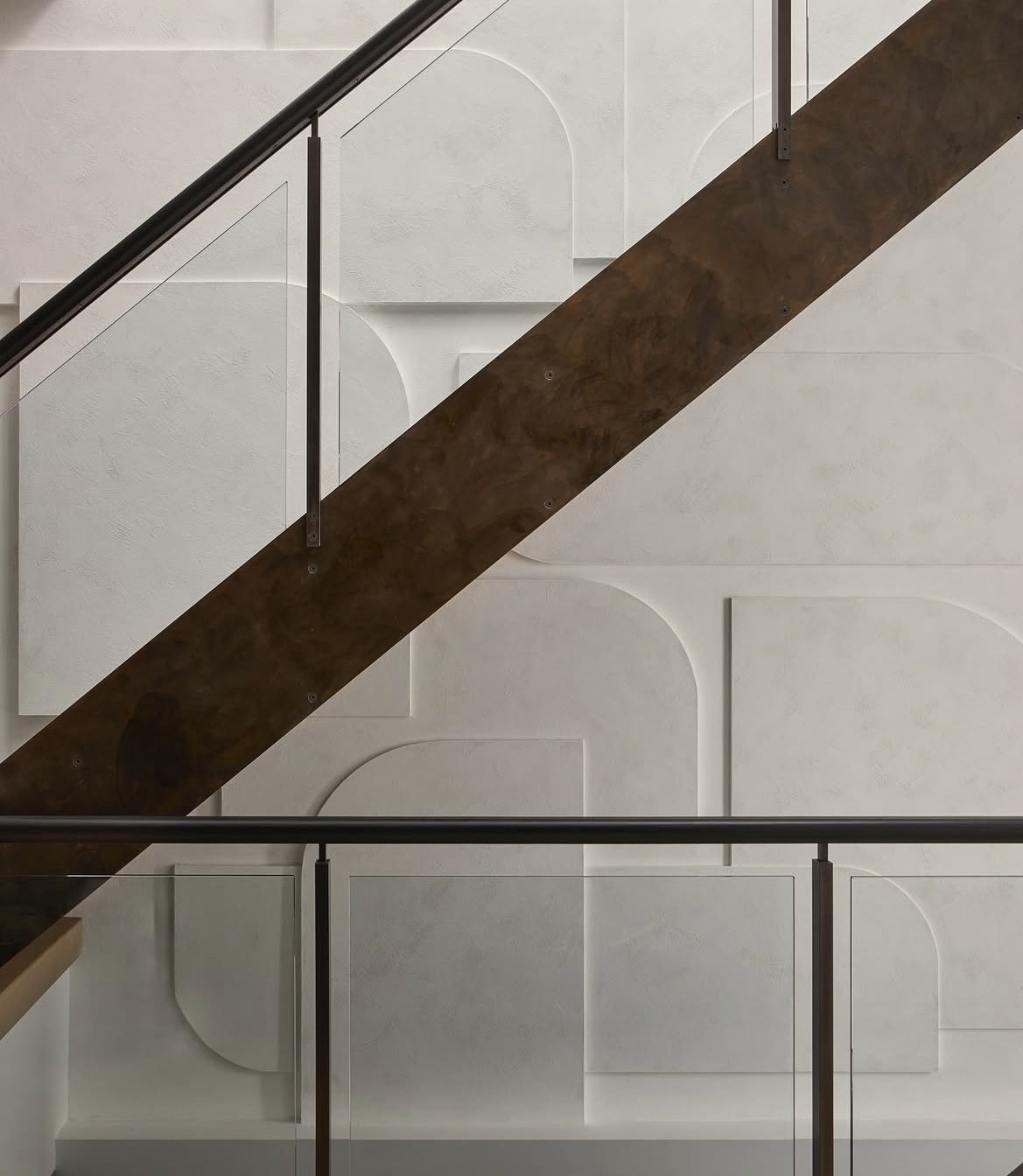 Sculptural plaster wall panels